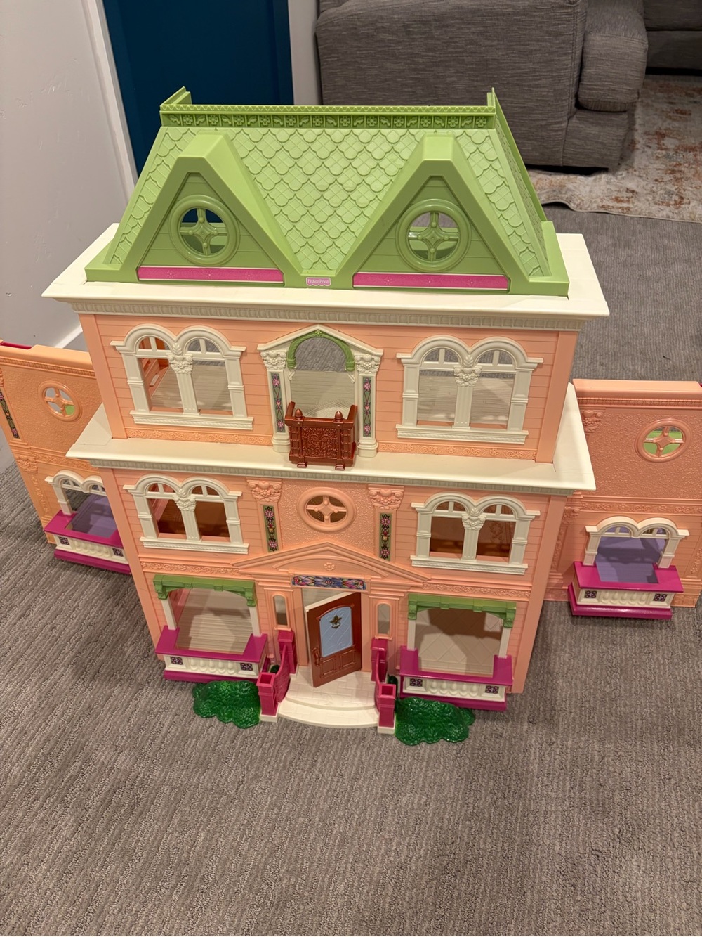 Fisher-Price Peach & Lime Dollhouse Playset